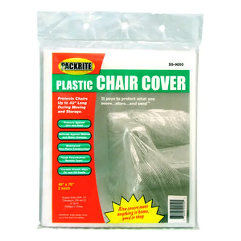 PackRite Chair Cover 46 x 76 , 2 bags/ pack, Fits Chairs up to 42 , 6/Case