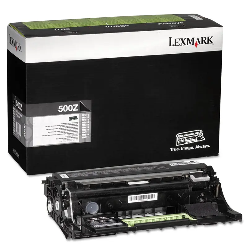 50F0Z00 Return Program Drum Unit, 60,000 Page-Yield, Black