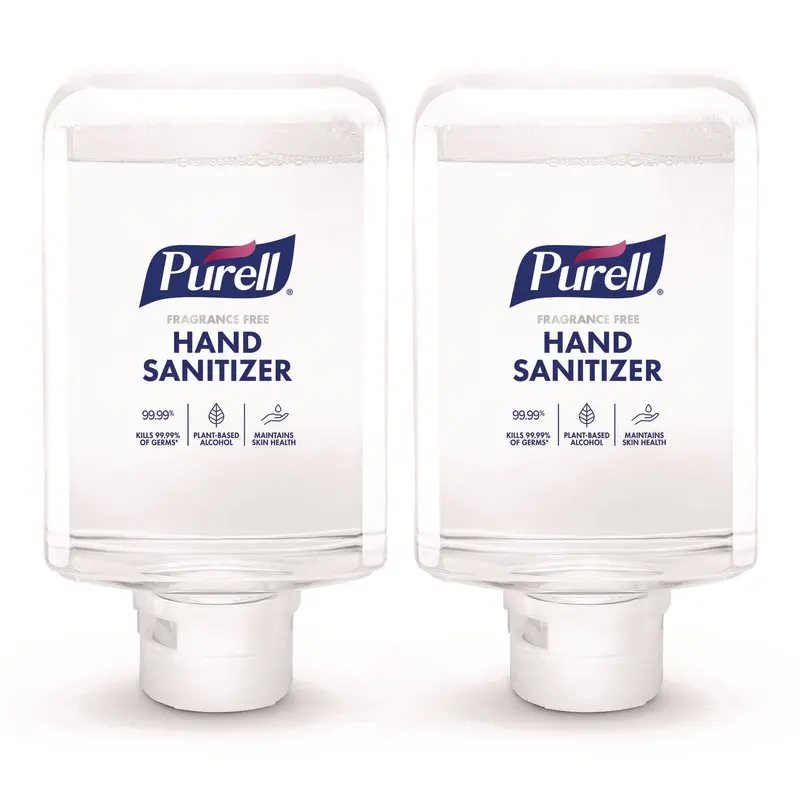 Advanced Hand Sanitizer Fragrance Free Foam, For ES10 Automatic Dispensers, 1,200 mL Refill, Fragrance Free, 2/Carton