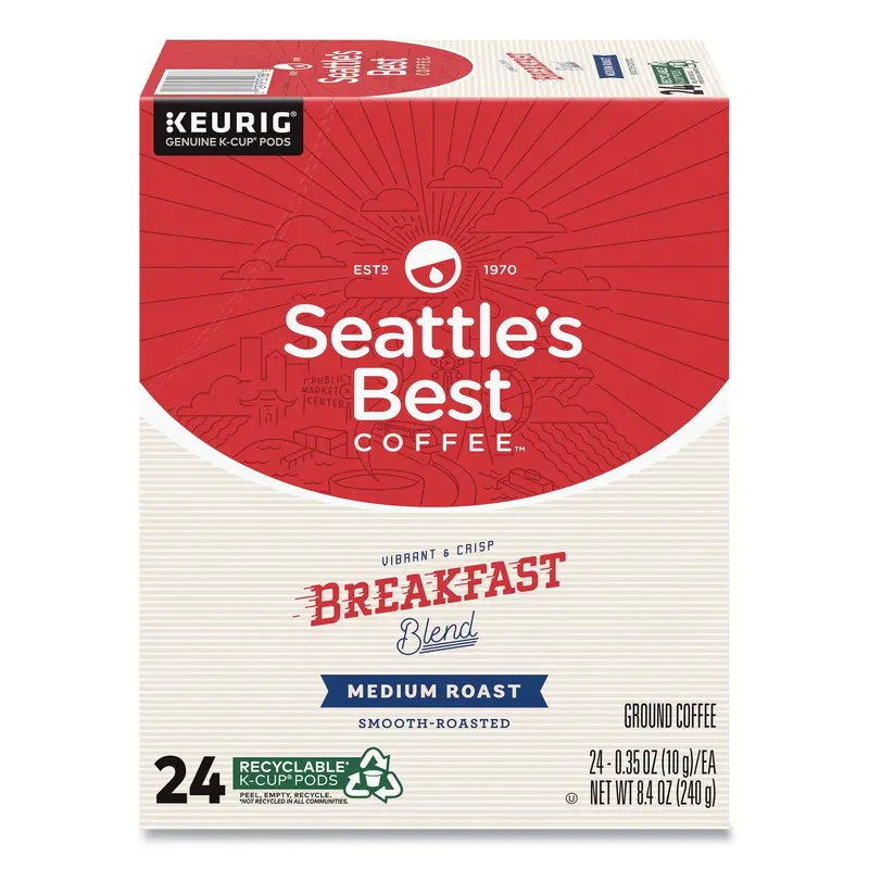 Breakfast Blend Coffee K-Cups, 24/Box