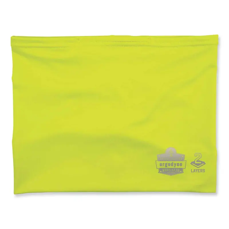 Chill-Its 6489 2-Layer Cooling Performance Knit Multi-Band, Polyester/Spandex, Small/Medium, Hi-Vis Lime