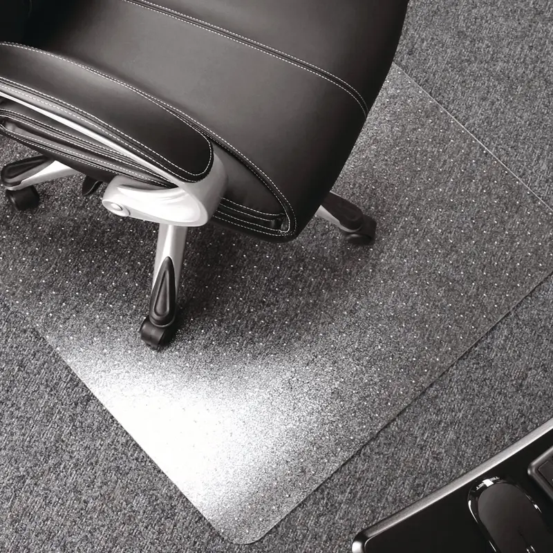 Cleartex Ultimat Polycarbonate Chair Mat for Low/Medium Pile Carpet, 48 x 60, Clear