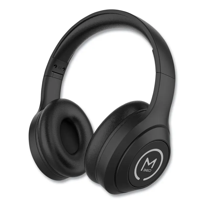Comfort  Wireless Over-Ear Headphones with Microphone, Black