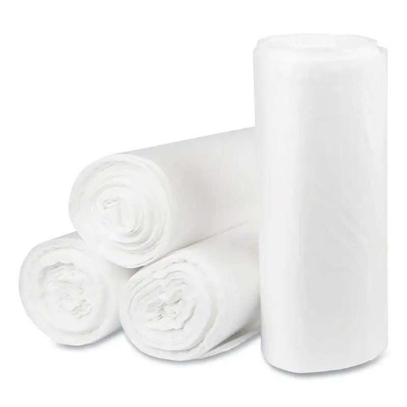 Eco Strong Plus Can Liners, 40 gal, 1.35 mil, 40" x 46", Natural, Perforated Roll, 100/Carton
