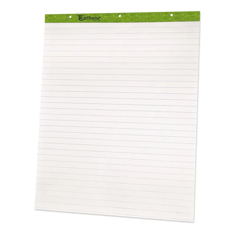 Flip Charts, Presentation Format (1" Rule), 27 x 34, White, 50 Sheets, 2/Carton