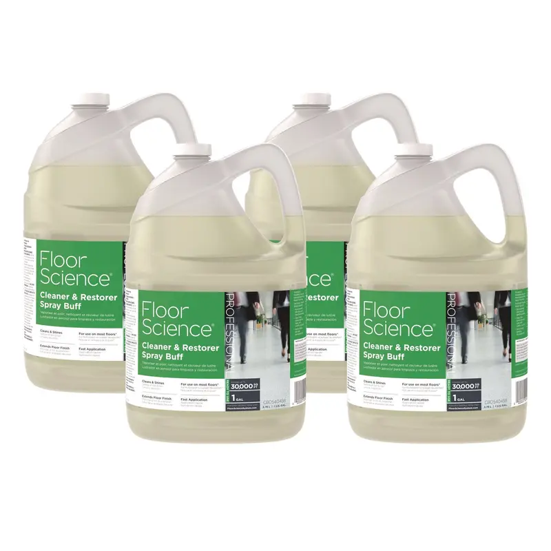 Floor Science Cleaner/Restorer Spray Buff, Citrus Scent, 1 gal Bottle, 4/Carton