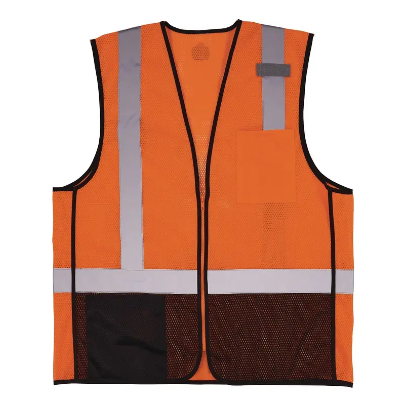 GloWear 8210Z Hi-Vis Class 2 Mesh Vest, Large to X-Large, Orange
