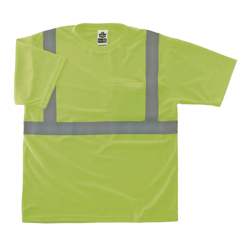 GloWear 8289-ECO Class 2 Recycled Hi-Vis T-Shirt, Small, Lime