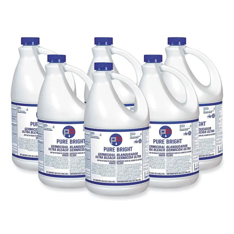 Liquid Germicidal Bleach, 1 gal Bottle, 6/Carton
