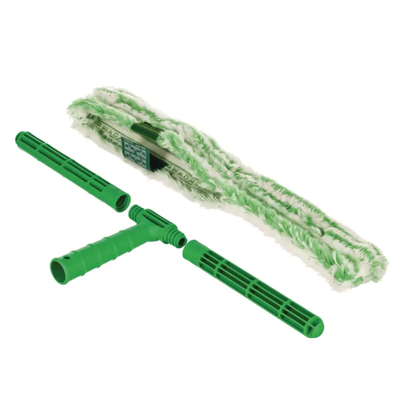 Monsoon Plus StripWasher Complete with Green Plastic Handle, Green/White Sleeve, 18" Wide Sleeve