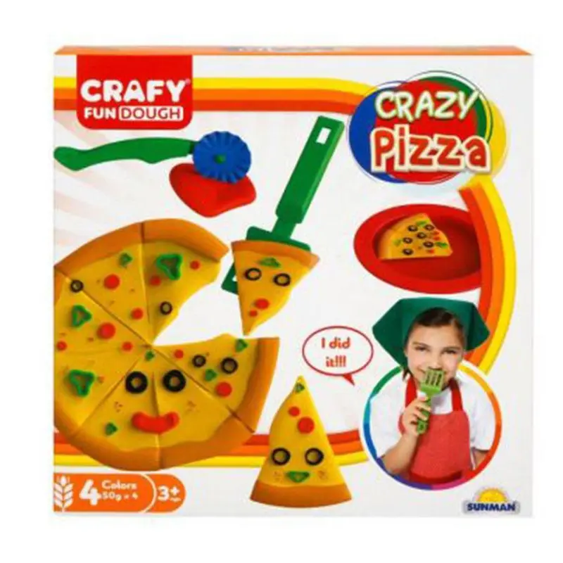 Crafy Dough Set Of Crazy Pizza 10 Pcs