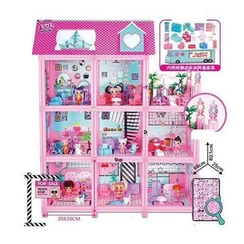 ( Net ) Lol Surprise Ultimate House With 85  Accessories