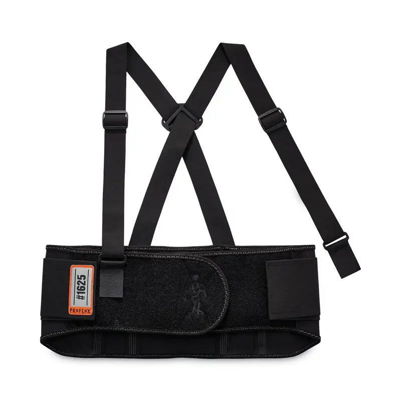 ProFlex 1625 Elastic Back Support Brace, 3X-Large, 46" to 52" Waist, Black