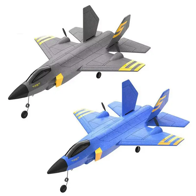 (Net) Airplane Foam Glider Avion Aircraft Remote Control RC Airplane With LED LightGrey