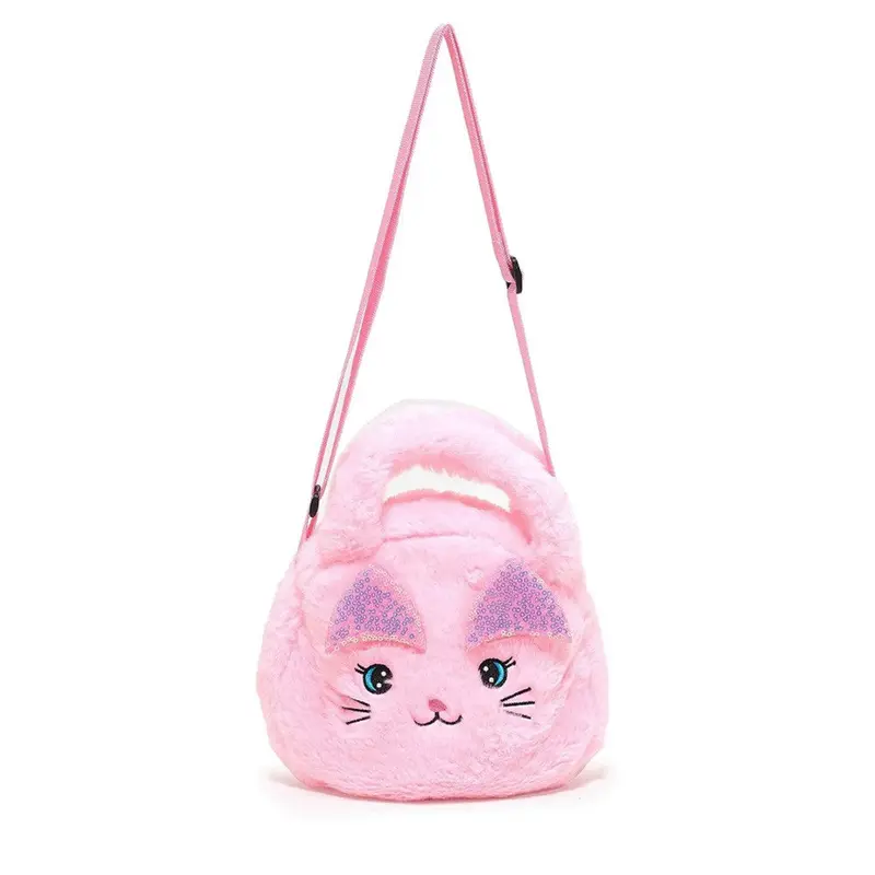 (NET) Furry Mini BagPink