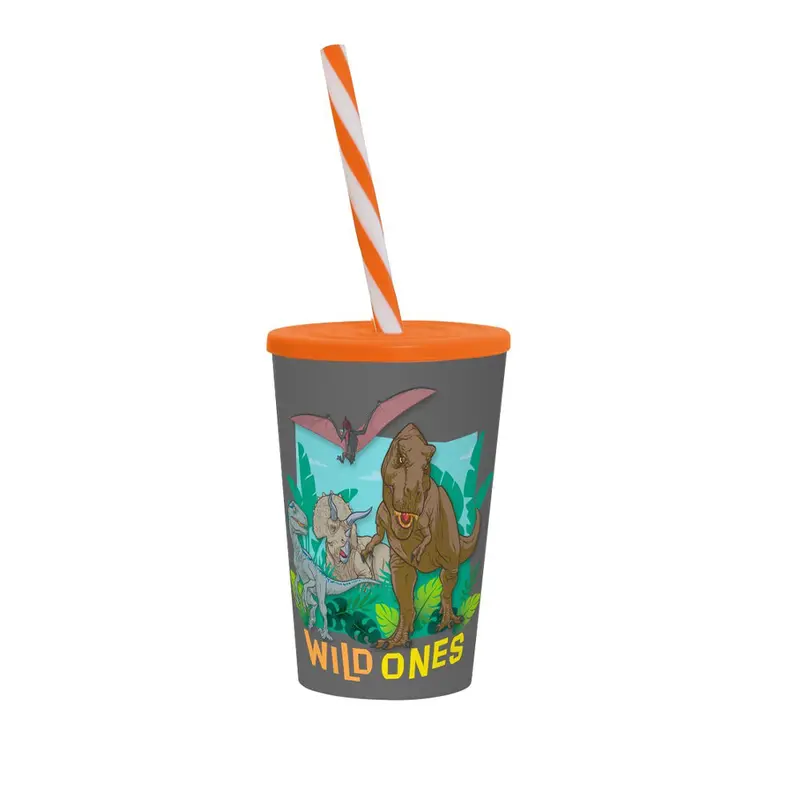 (Net) Herevin Licensed PP Tumbler with Straw - Jurassic Park - Wild Ones