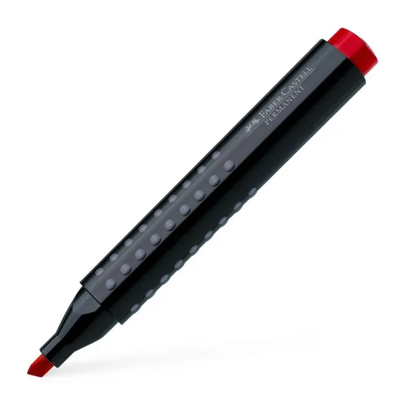 (NET) Faber Castle Permanent Marker Chesil Tip Red