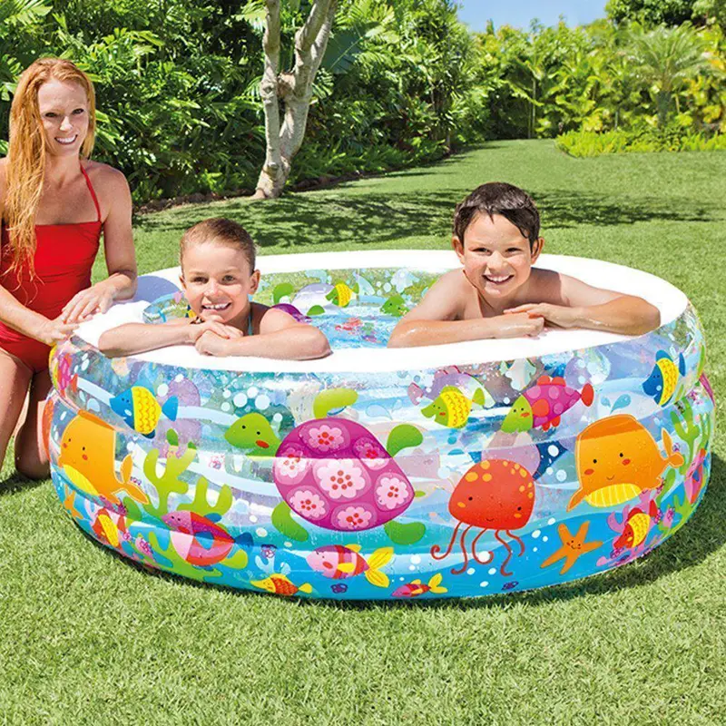 (NET) Intex 58480 Inflatable Aquarium Swimming Pool