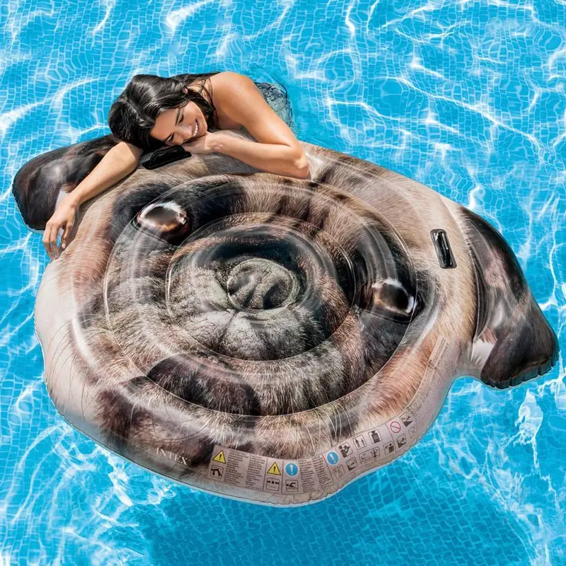 (NET) INTEX  Pug Face Float Island