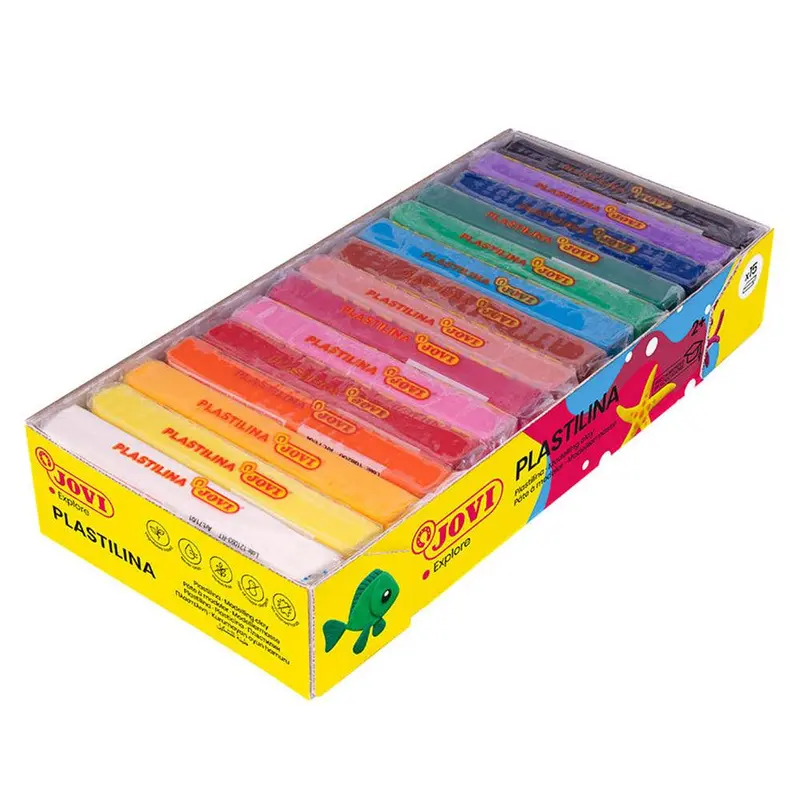 (NET) Jovi Plastilina Modelling Clay Set Of 15 Bars 150g Each