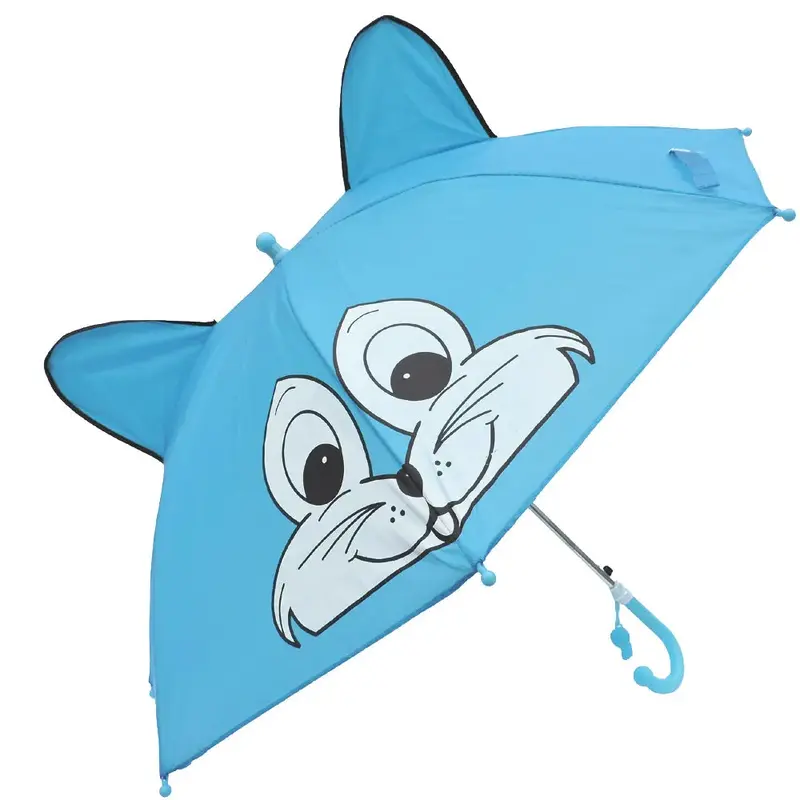 (Net) Kid's 8K 45CM UmbrellaBlue & White *Rabbit*