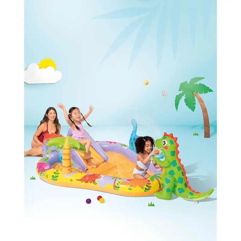 (NET) Intex Dino Park Inflatable Children's Pool / 56139NP