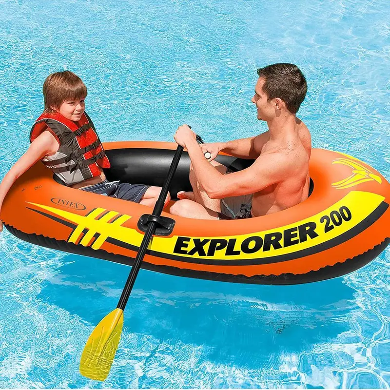 (NET) Intex Explorer 185*94*41 Cm 2 Persons Beach Orange 58330NP