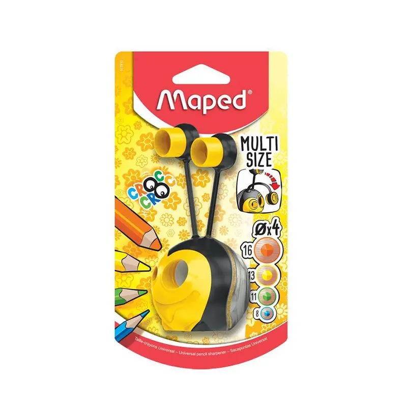 (NET) Maped Pencil Sharpner Croc Croc Universal Multi Size Blister / 78116