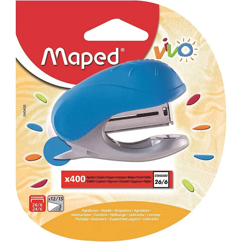 (NET) Maped Vivo Mini Staple For 24/6 or 26/6 StaplesRed