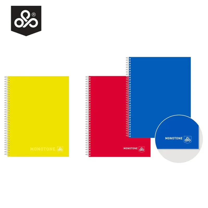 (NET) OPP Monoton Spiral 60 Gsm Line 48 Sheets / 21 x 27.5 cmGreen