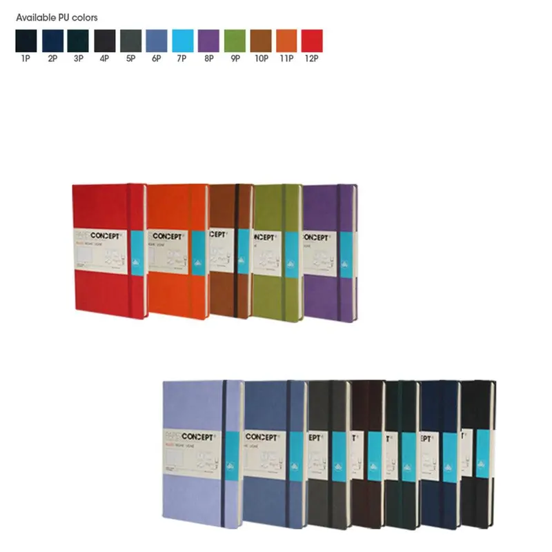 (NET) OPP Paperconcept Executive Notebook PU Hard cover lined / 6.5 x 10.5 cm