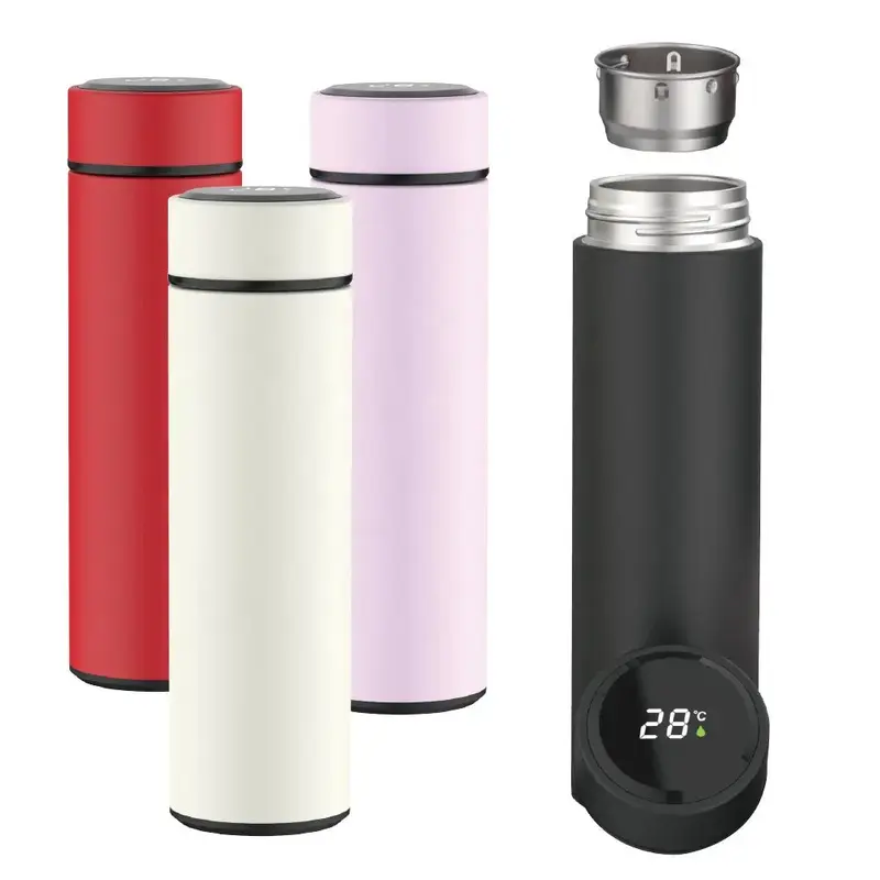 (Net) Smart LED Temperature Display Mug - 500mlBlack