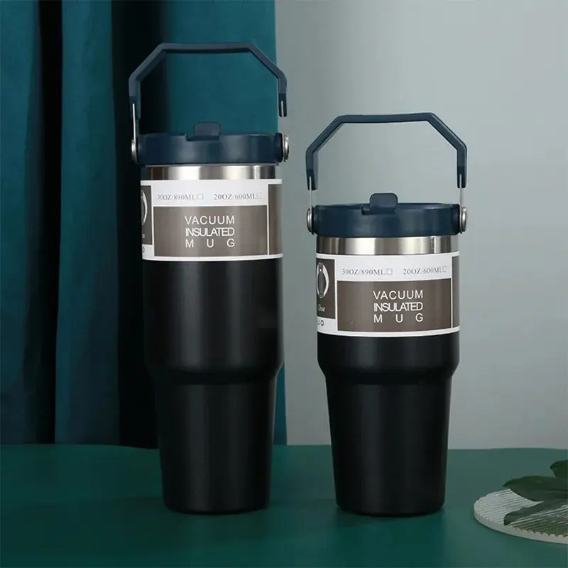 (NET) Thermos Cup Stainless SteelBlack