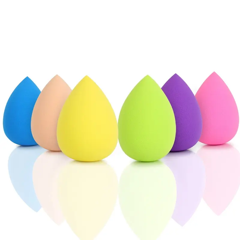 (NET) Water-Drop Shaped Cosmetic Sponge Magic Makeup SpongeYellow