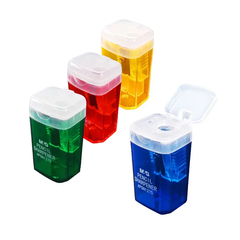 (NET)M&G Single Hole Storage Pencil Sharpenerred