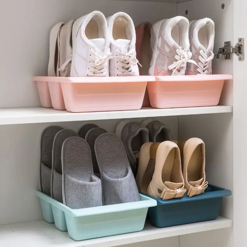 **NET**Thick Plastic 3-grid Vertical Shoe Storage BoxSomo