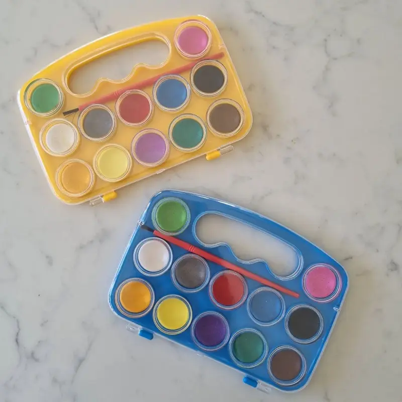 12-color hand water color paint / 6019-BBlue