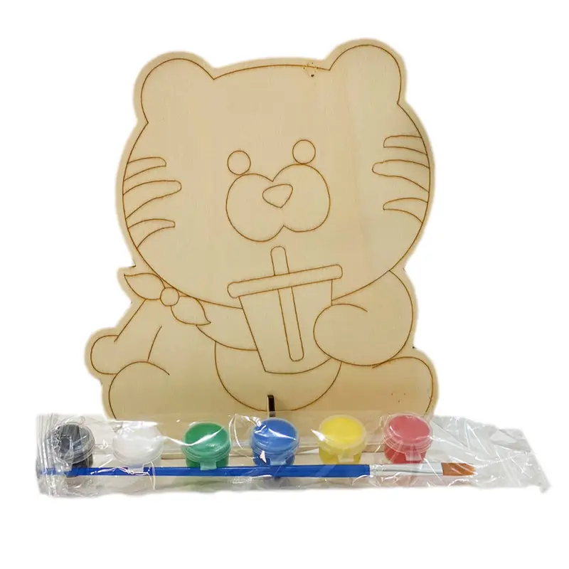 Animal Wood Coloring CraftsBear