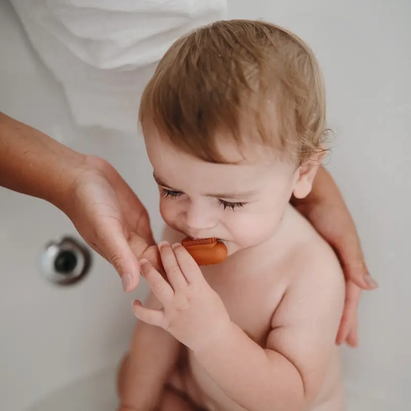 **NET**Baby Finger Silicone Toothbrush / KC22-127Grey