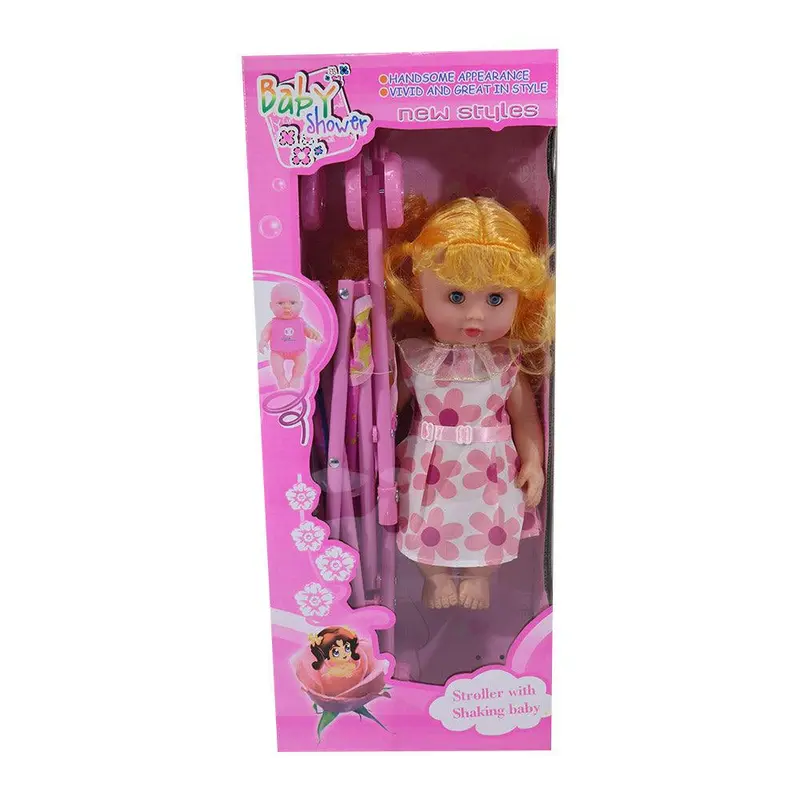 Baby Doll With StrollerFlower Dress