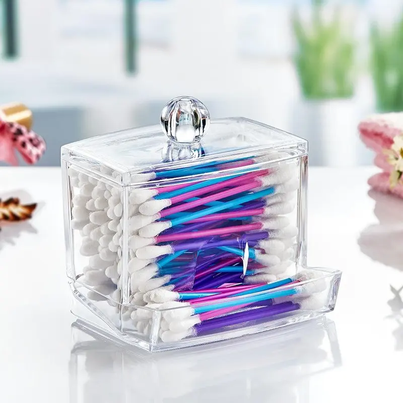 Beehome Plexi Cotton Buds OrganizerTransparent