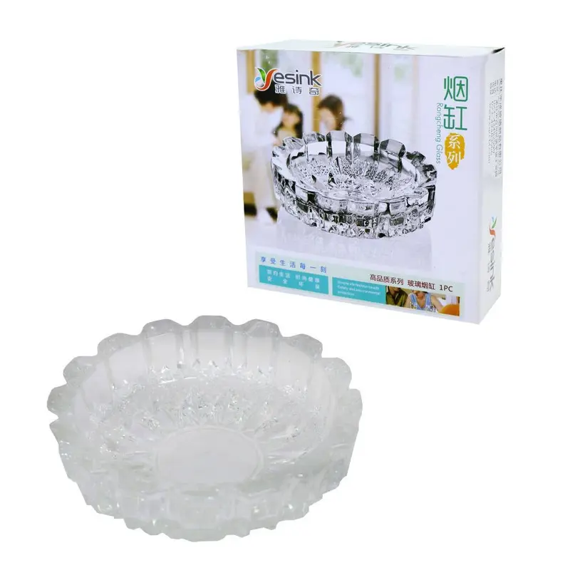 Big Glass Round Ashtray / MW-498