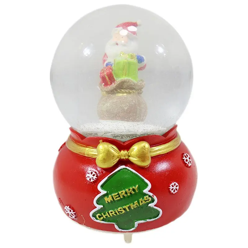 Christmas Crystal Musical Light Up Ball Snow/ Q-1141 / 8138 / 368138Santa / A