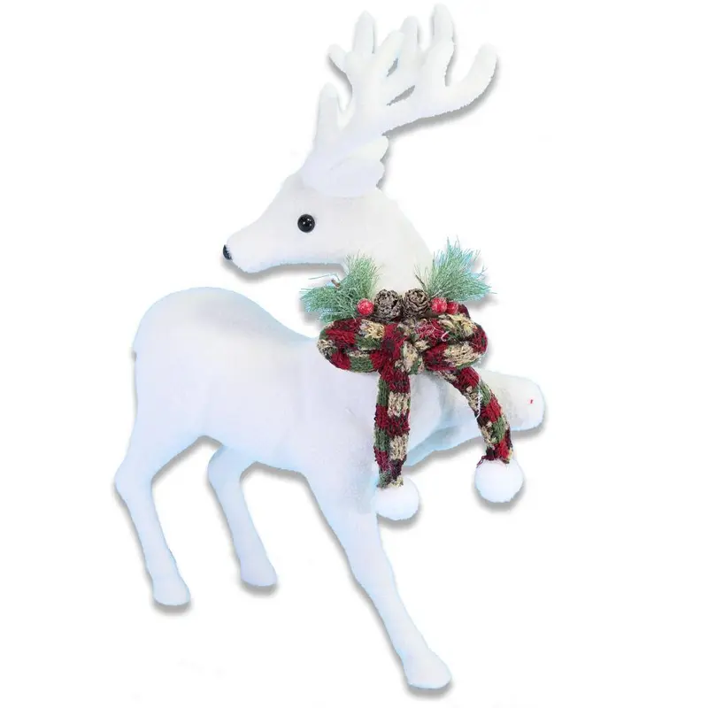 Christmas Foam Standing Gazelle With Red Scarf / Q-740