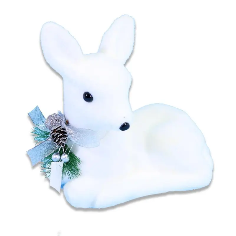 Christmas Foam White Siting Gazelle / Q-781