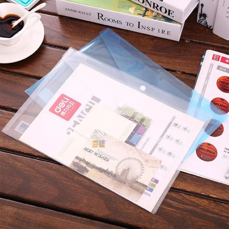 Deli 5505 A4 File BagTransparent