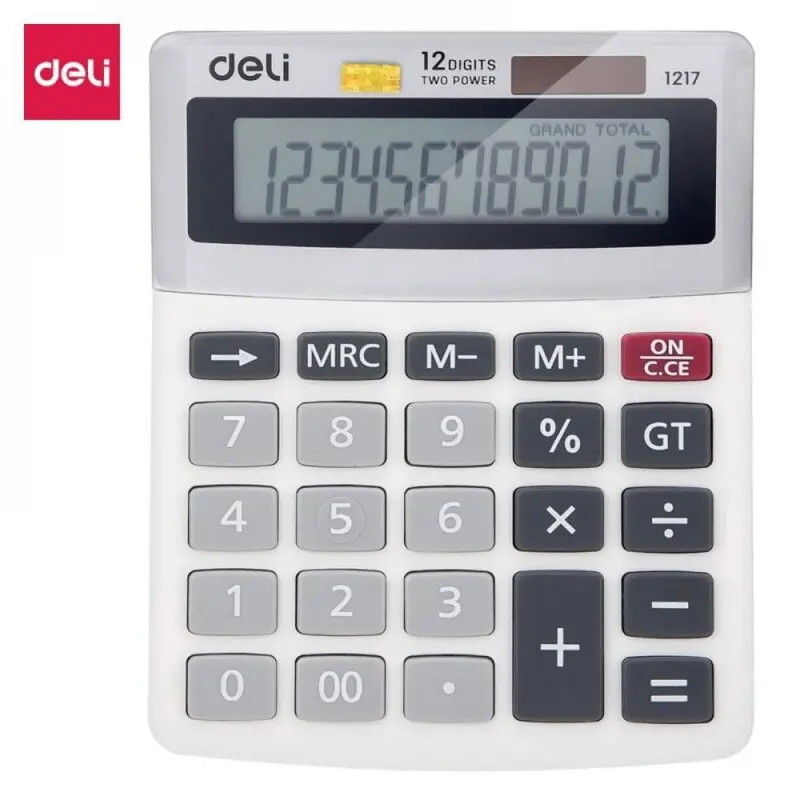 Deli E1217 Calculator Plastic 12 digits