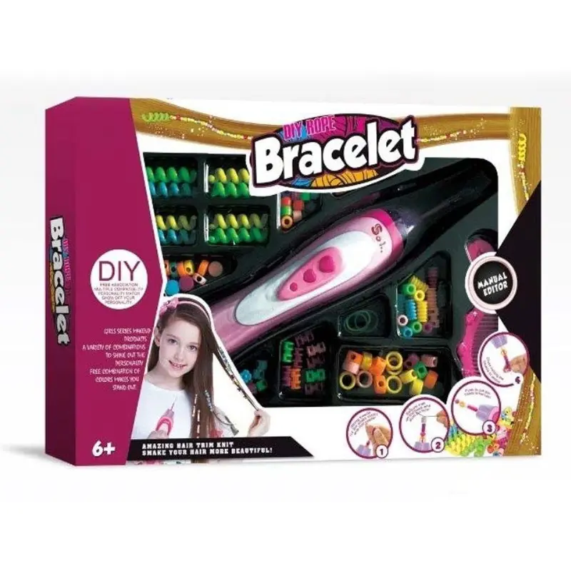 DIY Rope Bracelets Set with 9 Unique Colored Bed Shapes / 801