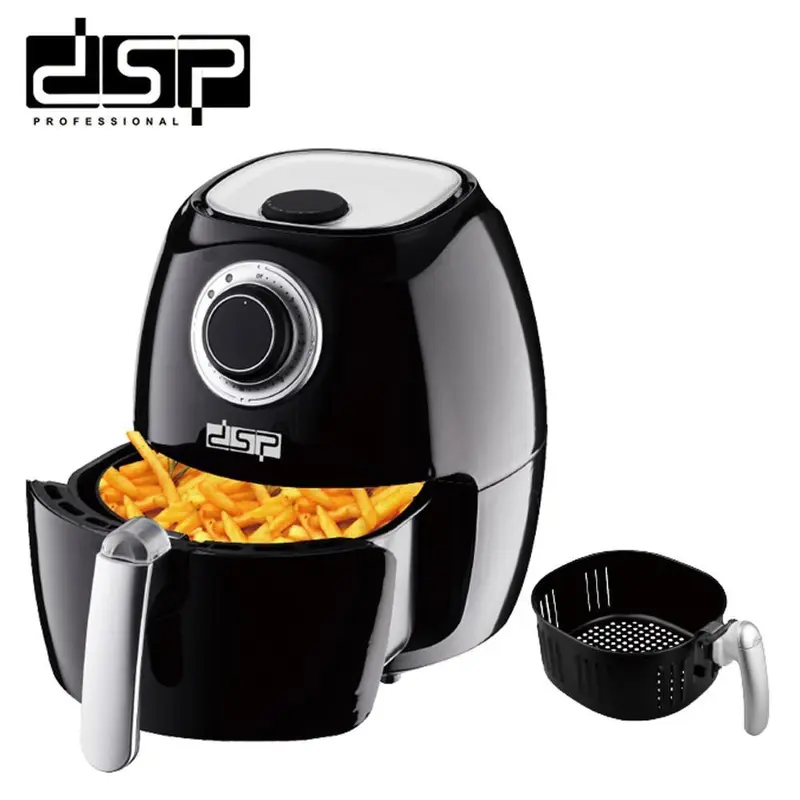 DSP Fast Fried French Fries Professional Potato Household Frying Pan Multi-function Smokeless Oven 1350W 220-240VBlack