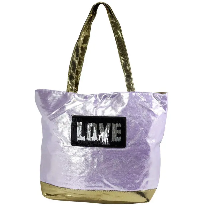 Glitter Beach Bag / J-145Light purple